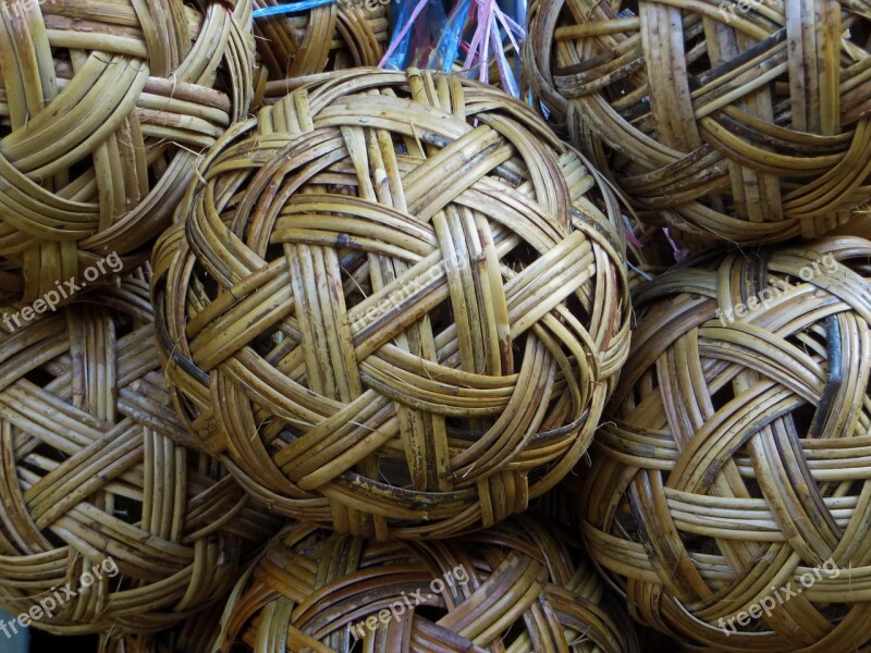 Rattan Ball Weaving Basketry Decoration