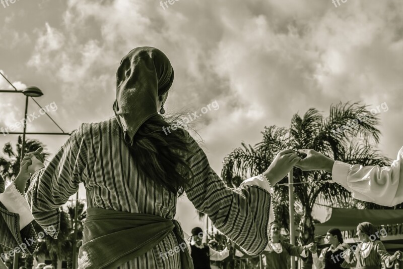 Dancer Girl Traditional Folkloric Folklore