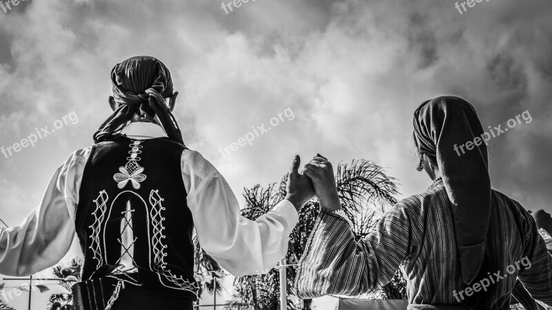 Dancers Couple Traditional Folkloric Dance