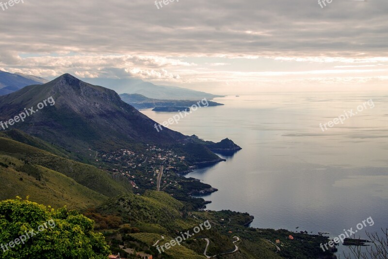 Maratea Basilicata Italy Landscape Sea