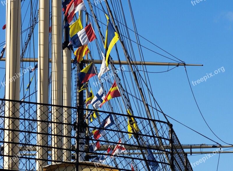 Rigging Ship Sailing Ss Great Britain Mast