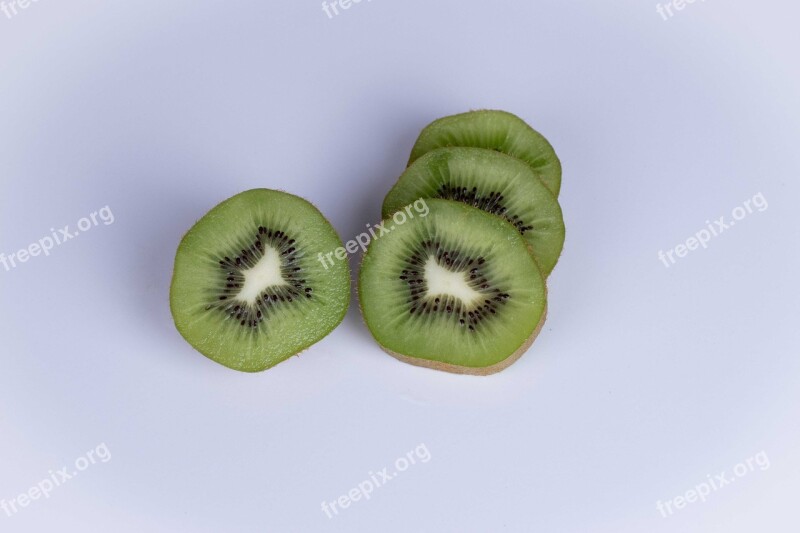 Kiwi Slice Fruit Seed Freshness