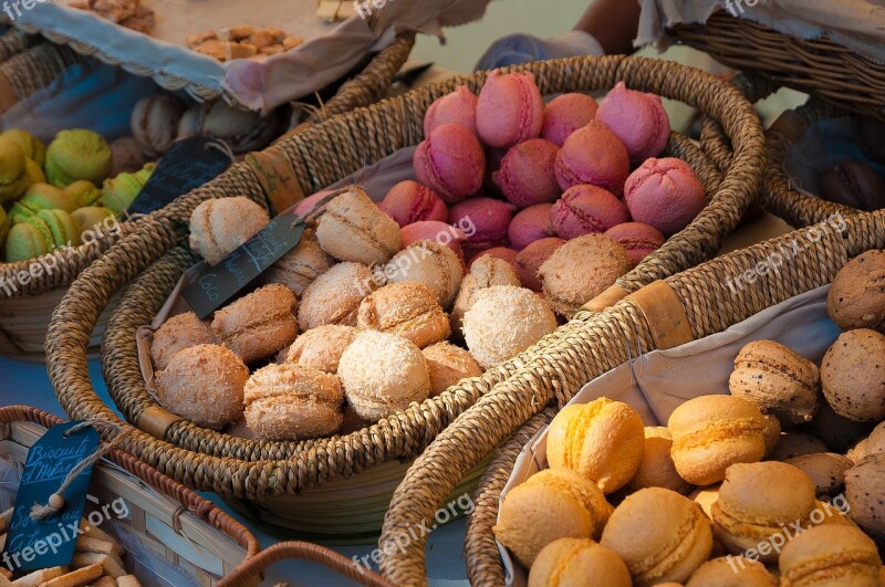 Macaroons Market Pastry Dessert Power