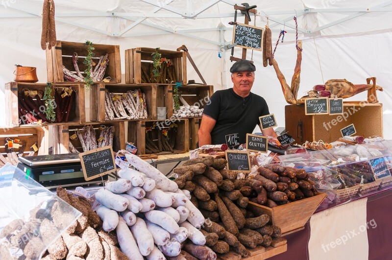 Market Stall Sausage Carny Merchant