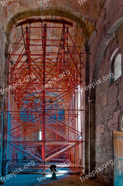 Chapel Scaffolding Renovation Monument Bell