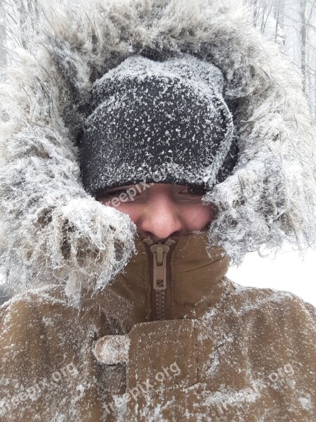 Winter Snow Flakes Girl Snowy