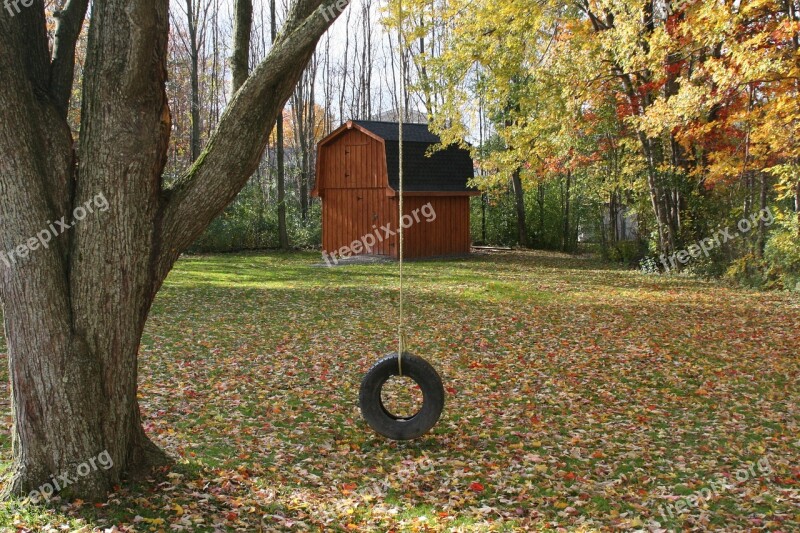 Barn Tire Swing Free Photos