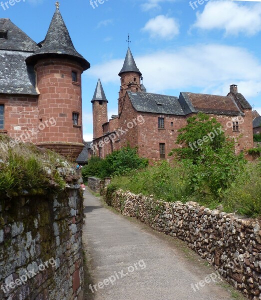 France Village Medieval Medieval Village Façades