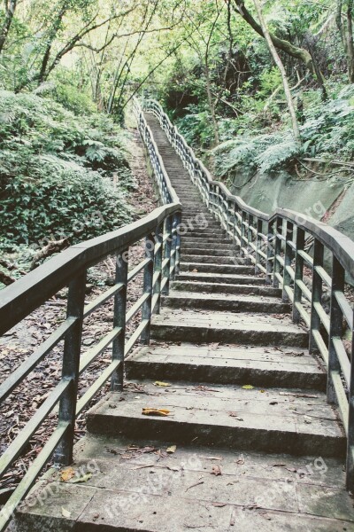 Stairs Staircase Gradually Ramp-up Of Taiwan