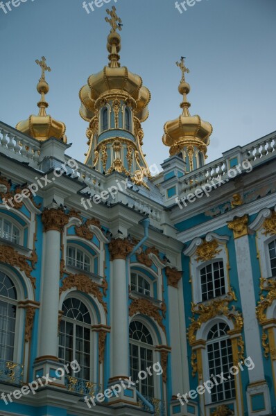 Saint Petersbourg Pouchkine Catherine Palace Baroque Free Photos