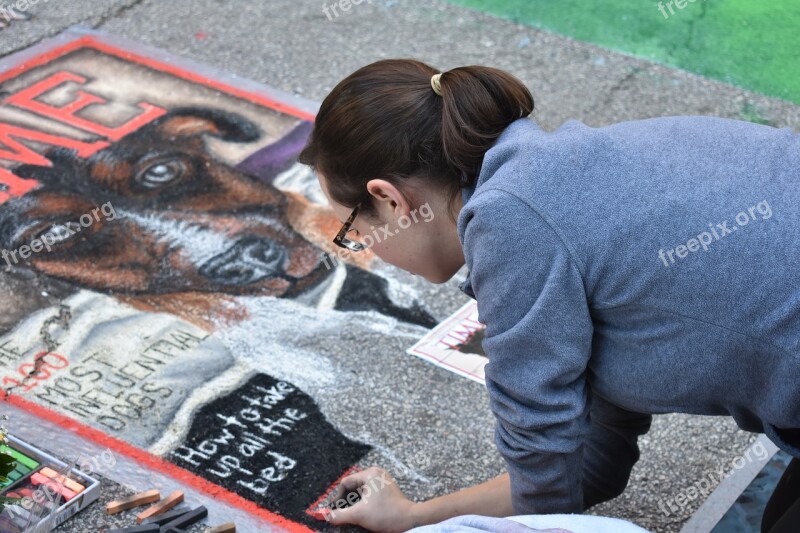 Chalk Sidewalk Chalk Art Street Art Color