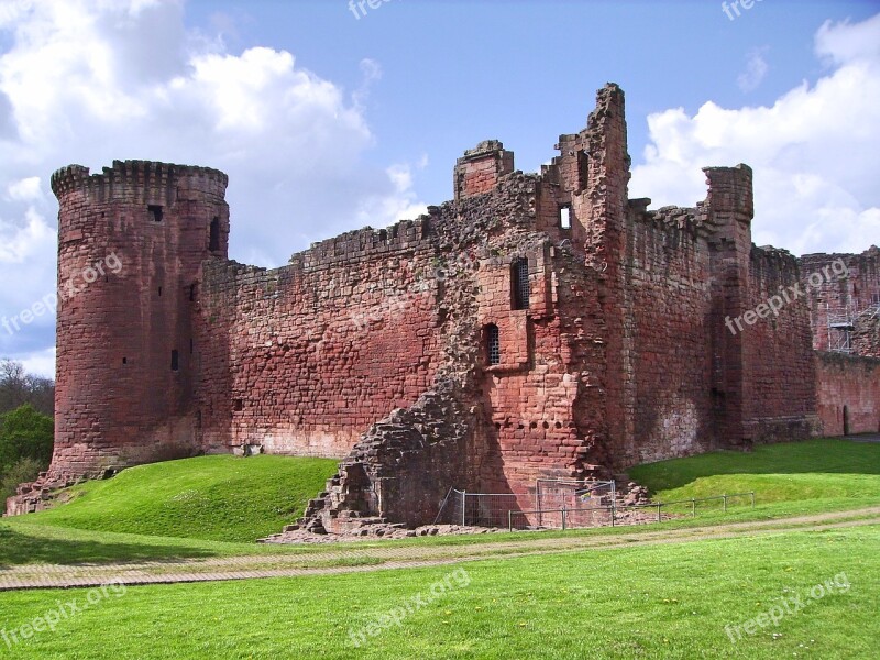 Scotland Bothwell Castle Medieval Red Sandstone Free Photos