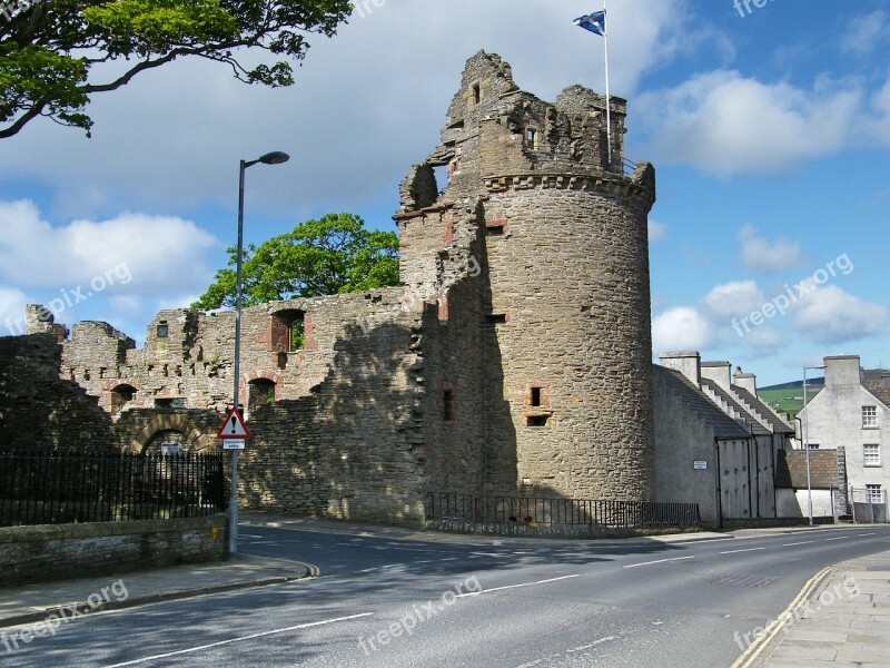 Scotland Orkney Bishop's Palace Medieval Round Tower