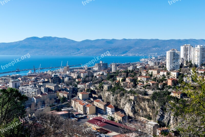 Croatia Rijeka Adriatic Sea Kvarner