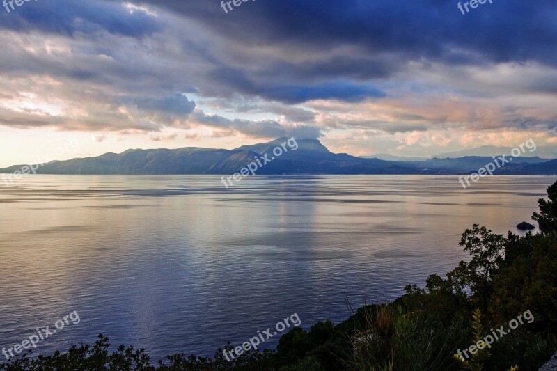 Maratea Basilicata Italy Landscape Noon