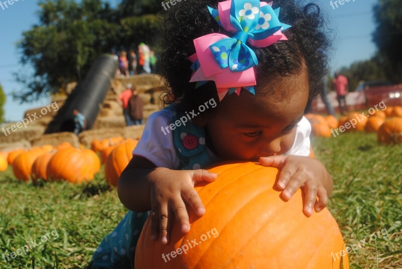 Pumpkin Patch Girl Baby Pumpkin Autumn