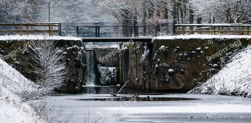 Building Channel Lock Ludwig-danube-main Canal Canal Lock