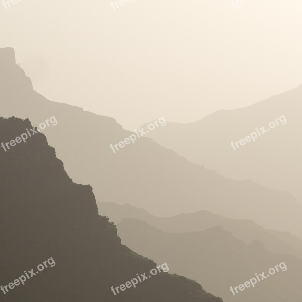 Evening Landscape Shadow Mountain And Valley Mountains Landscape