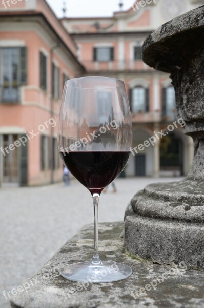 Wine Glass Red Wine Autumn Forest