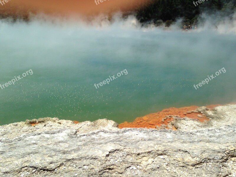 Rotorua New Zealand Champagne Pool Geothermal Volcanic