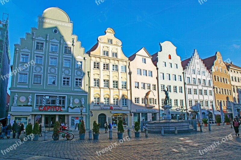 Augsburg Bavaria Germany Swabia Historic Center