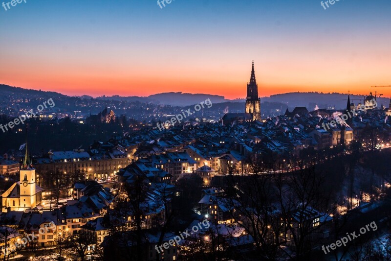 Bern Switzerland Rose Garden Building Downtown