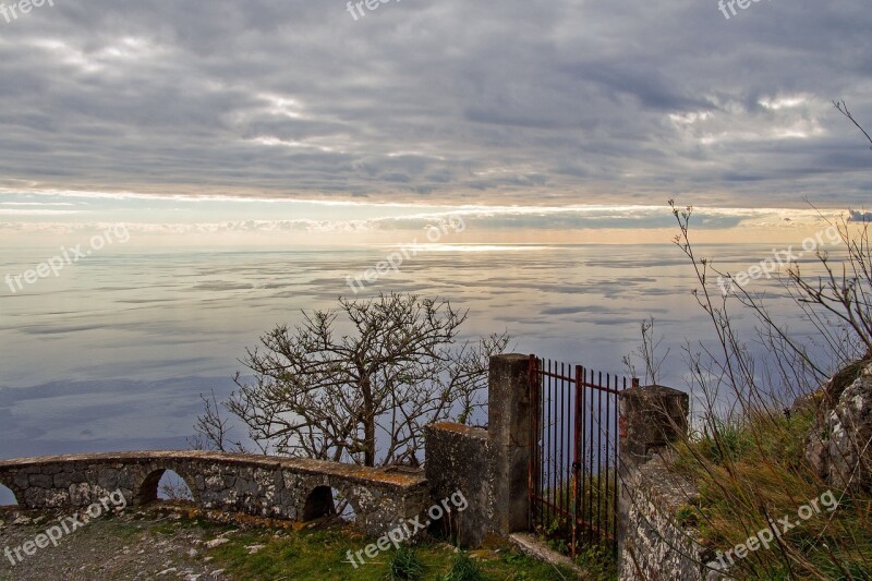 Maratea Monte San Biagio Noon Sunset Basilicata