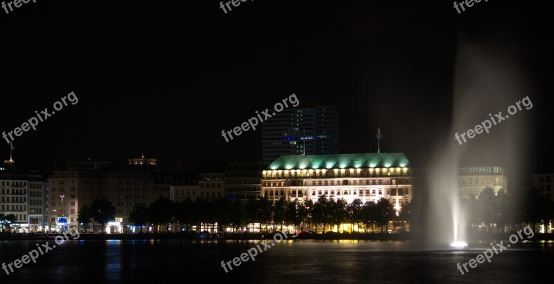 Hamburg Alster Water Night Hotel Four Seasons