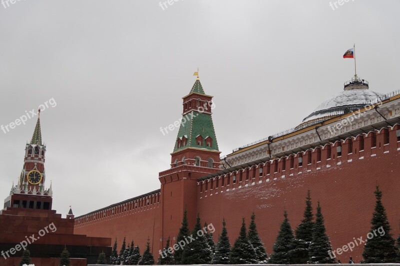 The Kremlin Moscow Chime Wall Russia