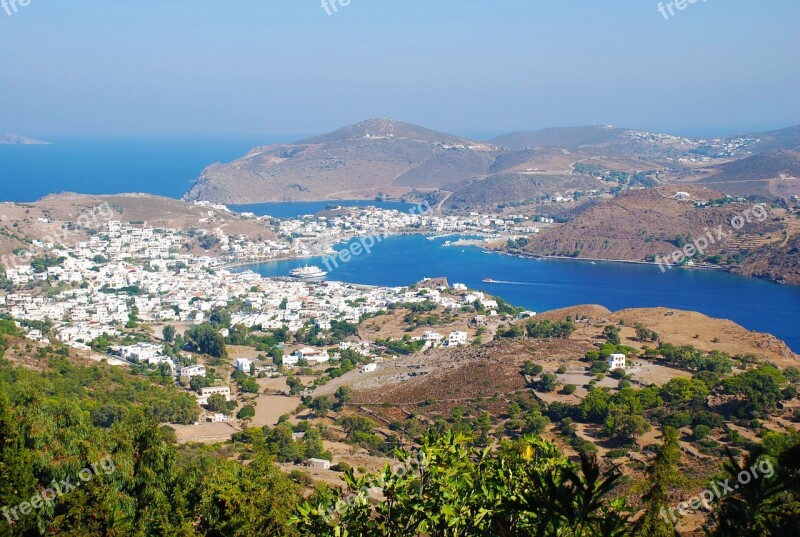 Patmos Island Greece Mediterranean Aegean