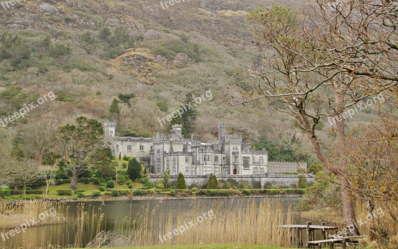 Ireland Abbey Kylemore Monastery Fall