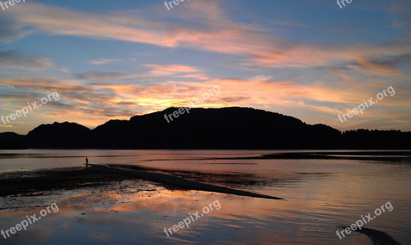 Norway Fjord Abendstimmung Blue Hour Free Photos