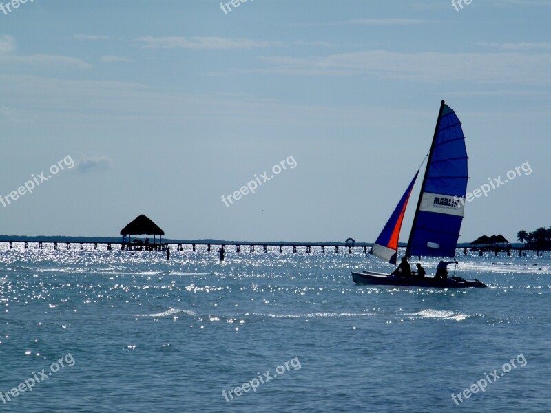 Sailing Cuba Boat Sea Caribbean