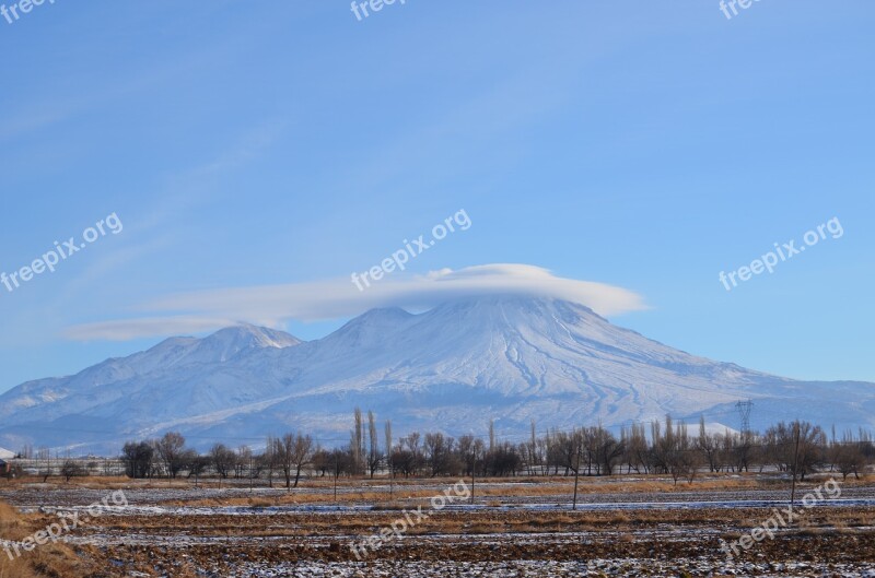 Hasan Mountain Cloud Landscape Sky Nature