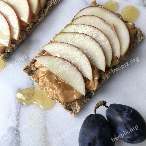 Snack Cracker Apple Healthy Crunchy