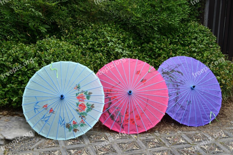 Umbrella China Pieces Asia Style