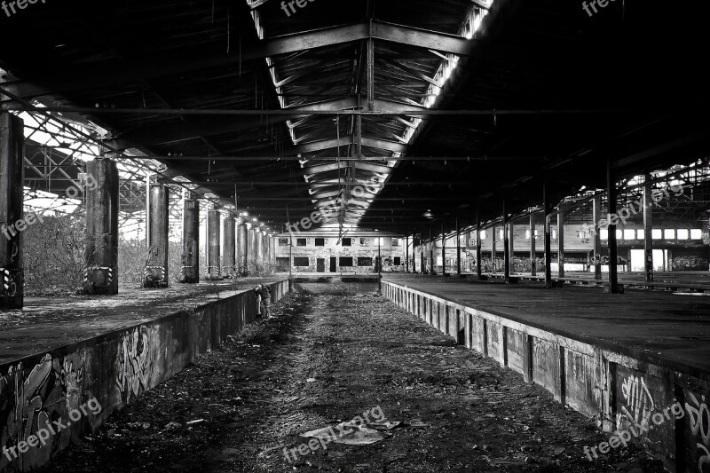 Lost Places Old Decay Ruin Railway Depot