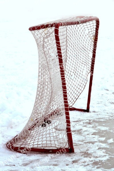 Hockey Net Ice Sports Winter