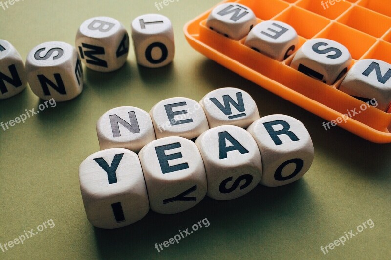 New Year Words Celebrate Boggle Game