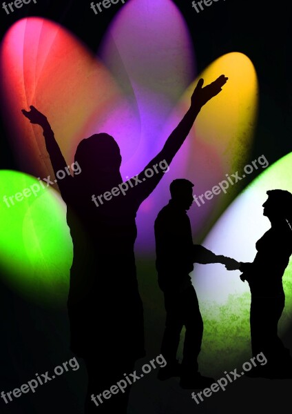 Silhouette Shadow Disco Dance Lights