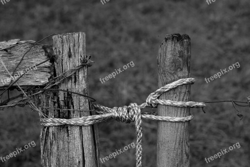 Goal Old Fence Weathered Goal Post