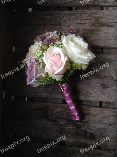 Posy Bridesmaid Flowers Pink Wedding Roses