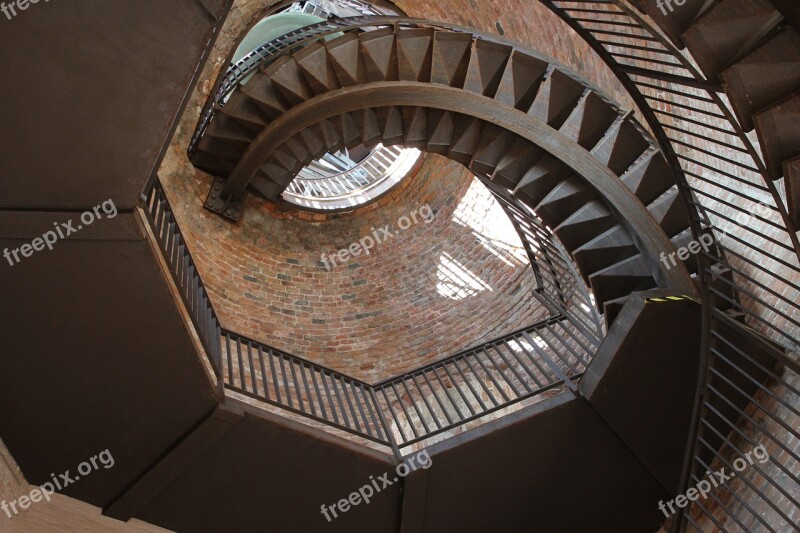 Italy Veneto Verona Tower Of Lamberti Stairs