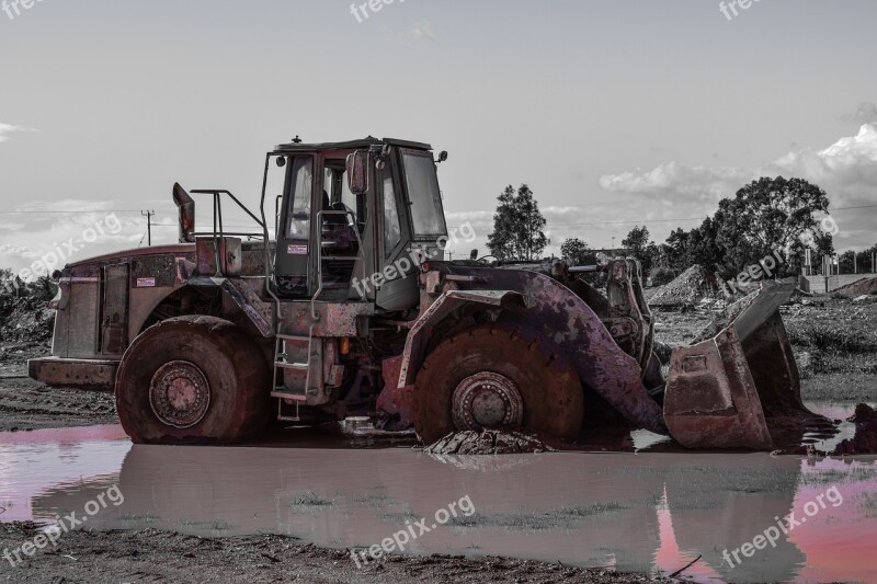 Bulldozer Heavy Machine Vehicle Machinery Mud