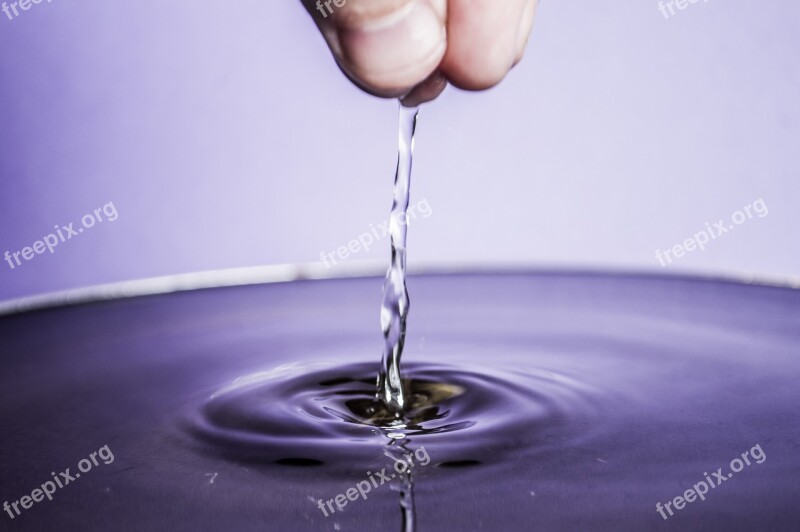 Water Water Drop Silver Liquid Reflection