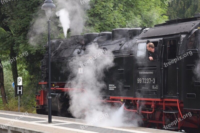 Train Steam Locomotive Locomotive Railway Historically