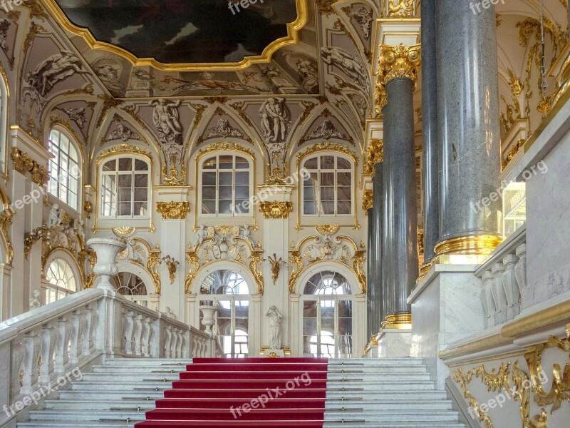 Hermitage Saint-petersburg Baroque Free Photos