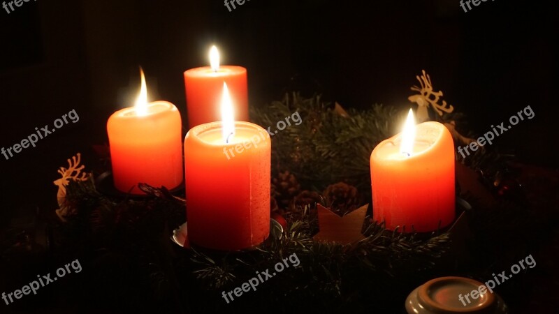 Advent Wreath Wreath Christmas Christmas Time Advent