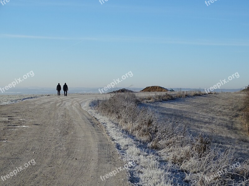 Frost Away Road Winter Cold