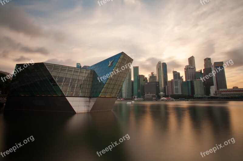 Cbd Marinarea Singapore Building Louisvuitton